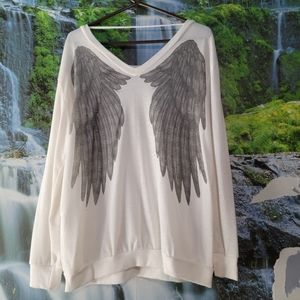 Angel wing sweater